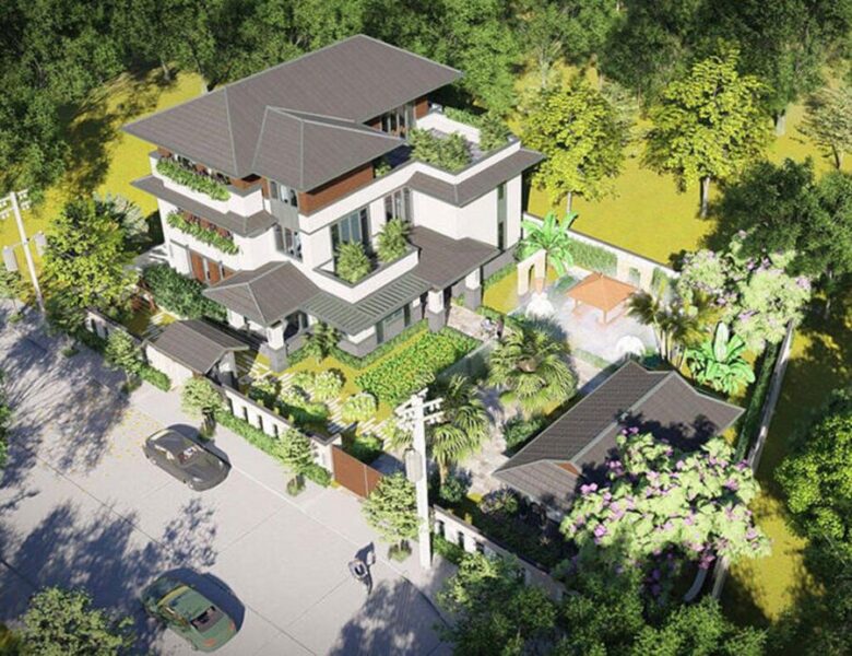 Top 10+ mẫu biệt thự nhà vườn 3 tầng hiện đại mang đến không gian sống tuyệt vời